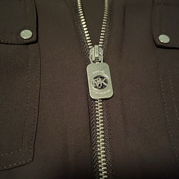 Beautiful black Zipper top. Michael Kors size medium . - Picture 2 of 3